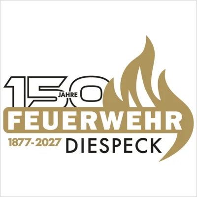 Logo 150 Jahre Feuerwehr Diespeck, 1877-2027